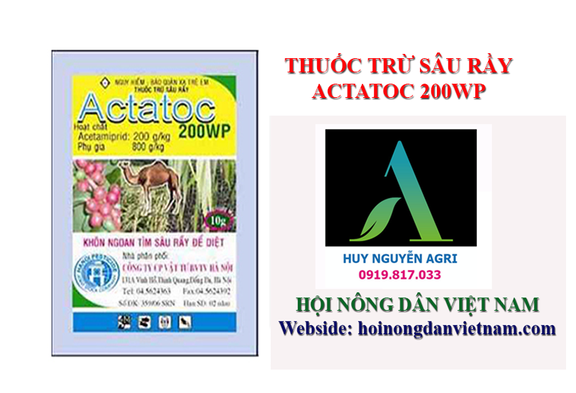 ACTATOC 200WP –  ĐẶC TRỊ CÁC LOẠI RẦY Gói 10gr hoinongdanvietnam.com